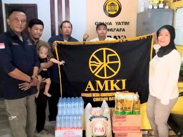 AMKI Cirebon Raya Gelar Bansos, Salurkan Sembako ke Graha Yatim Dhu'afa Yayasan Harapan Robbani
