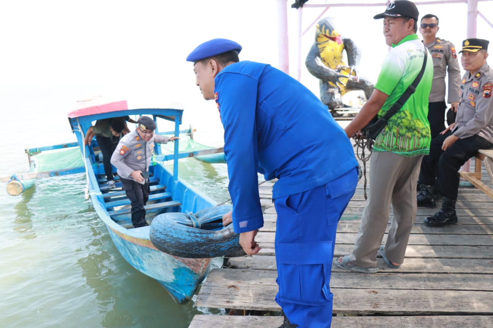 Cipta Kondisi Kamtibmas, Kapolres Brebes Perkuat Kesiapsiagaan di Wilayah Perairan