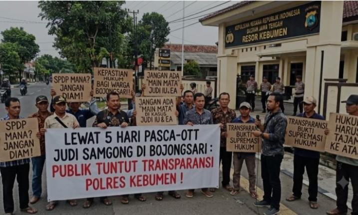 Publik Tuntut Transparansi Aparat, Pasca-OTT Judi “Samgong” Di Bojongsari Kebumen