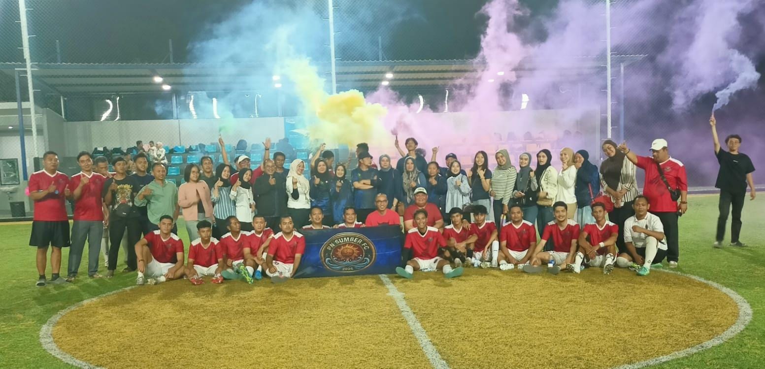 Laga Persahabatan Sepakbola Antara PN Sumber Melawan PN Majalengka Berlangsung Meriah dan Penuh Kehangatan