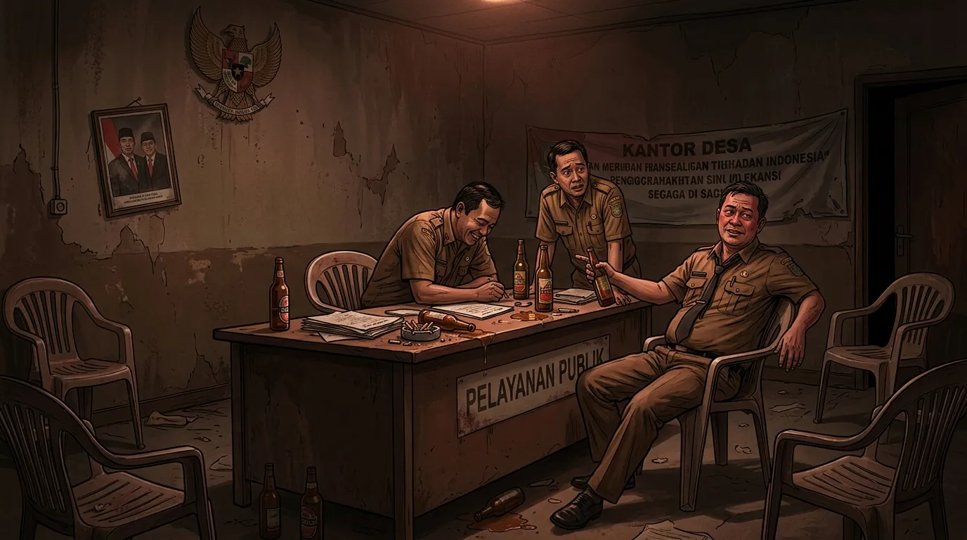 Kuningan Darurat Etika: Kantor Desa Linggarjati Diduga Jadi Tempat Pesta Miras
