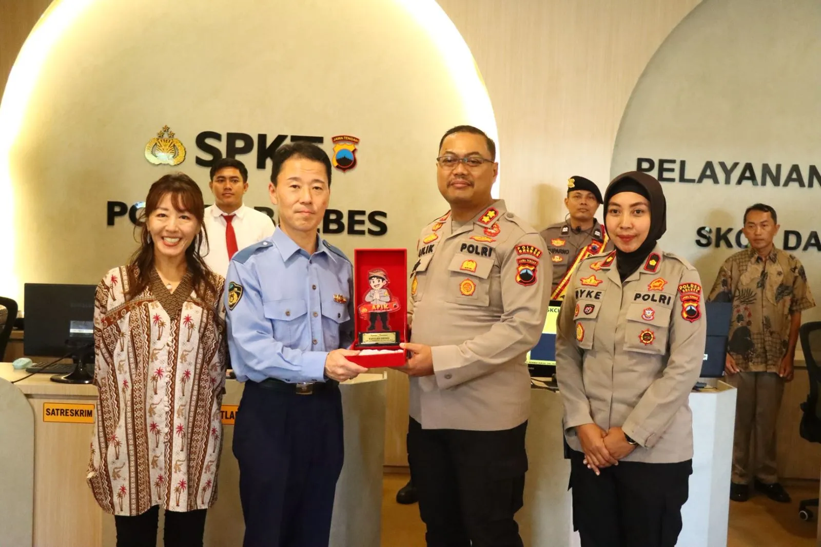 Perkuat Kerjasama Internasional, Polres Brebes Terima Kunjungan Delegasi JICA