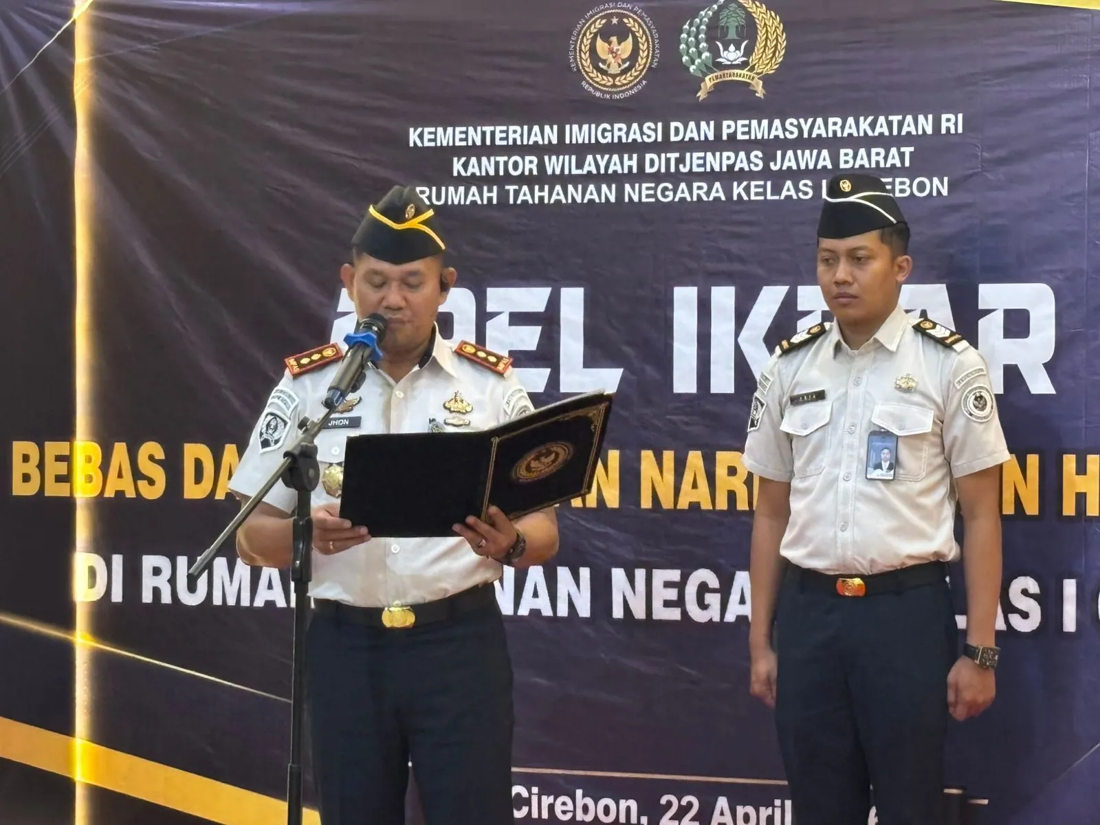 Rutan Kelas I Cirebon Tegaskan Komitmen Bersih Narkoba dan Penyalahgunaan Handphone. 