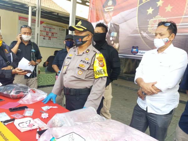 Barang bukti yang berhasil diamankan polisi Polsek Margahayu.